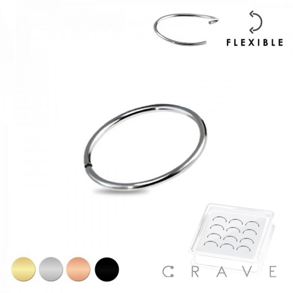 20PCS OF STERLING SILVER INFINITY NOSE HOOP PACKAGE